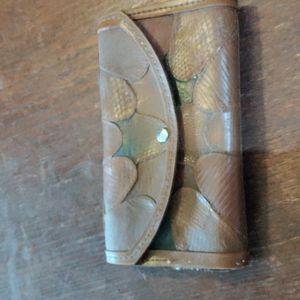 Vintage Brazilian tooled leather wallet